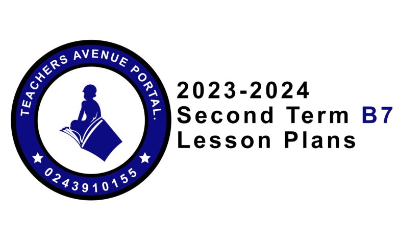 2023/2024 Second Term Lesson Plans For Basic Seven
