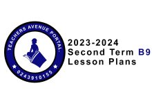 2023/2024 Second Term Lesson Plans For Basic Nine