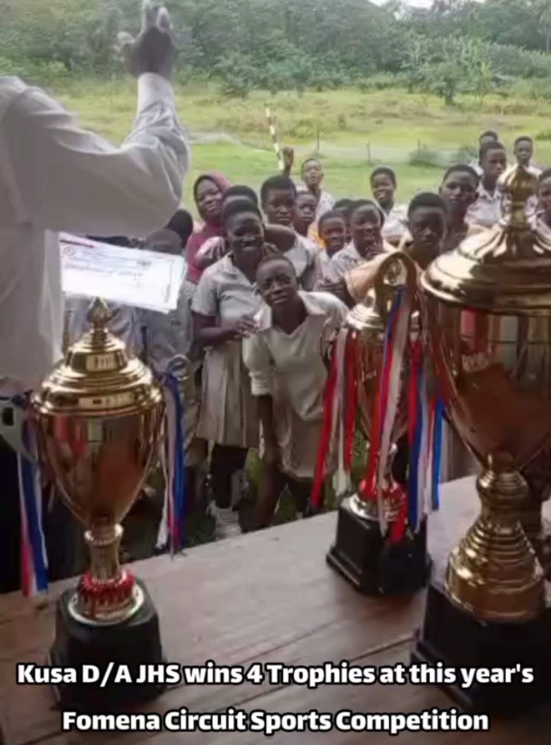 KUSA D/A JHS Wins Four Trophies at Fomena Circuit Sports Competition