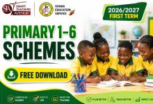 2026/2027 First Term Primary Schemes of Work Ghana