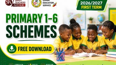 2026/2027 First Term Primary Schemes of Work Ghana