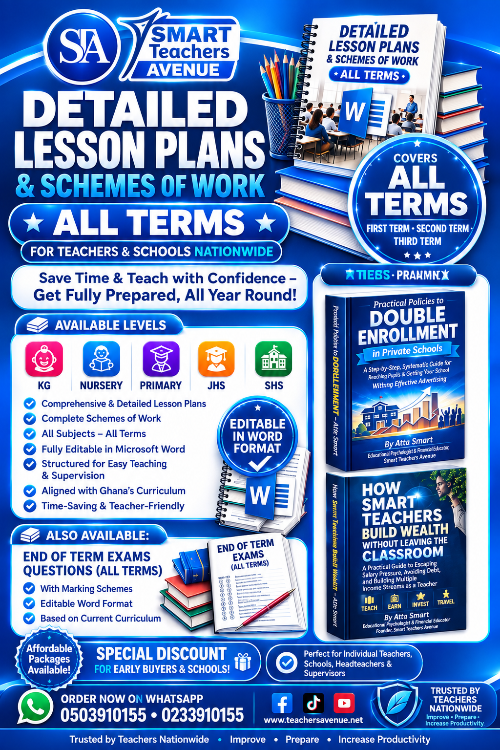 Smart Teachers Avenue detailed lesson plans, schemes of work and teaching resources
