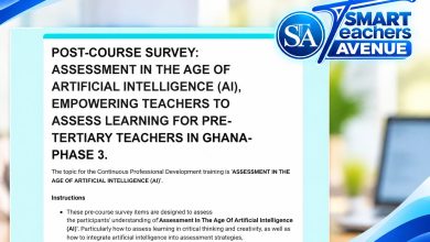 Post-course survey for teachers on assessment in the age of artificial intelligence