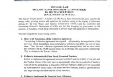 Teacher unions strike