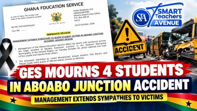 Aboabo Junction Accident – Ghana Education Service statement mourning four pupils and reporting three injured.